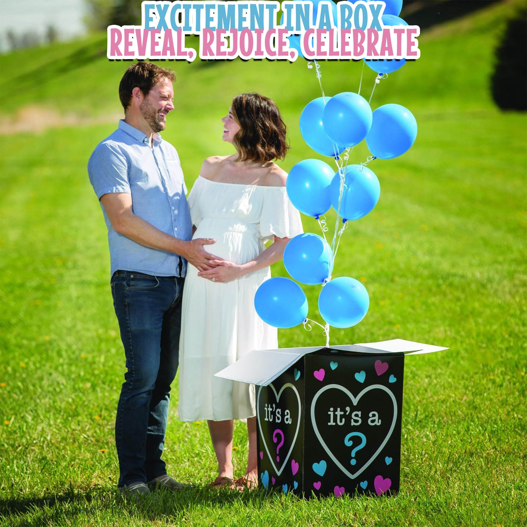 balloonデリバリーボックス Amazon.com: Hungdao Gender Reveal Balloon Box with Ribbon and 10